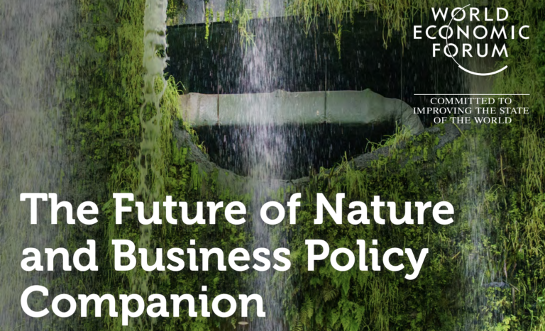 World Economic Forum: The Future of Nature and Business Policy Companion