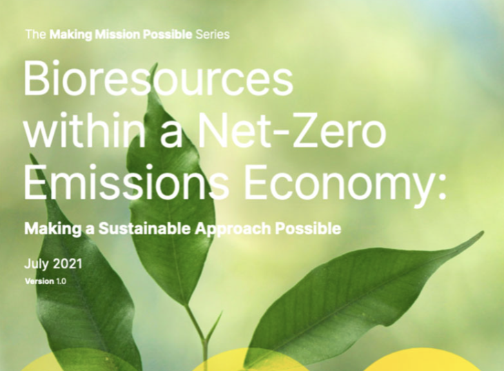 Bioresources within a Net-Zero Emissions Economy: Making a Sustainable Approach Possible