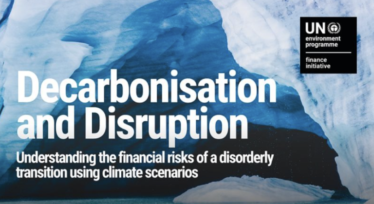Decarbonisation and Disruption UNEP Report