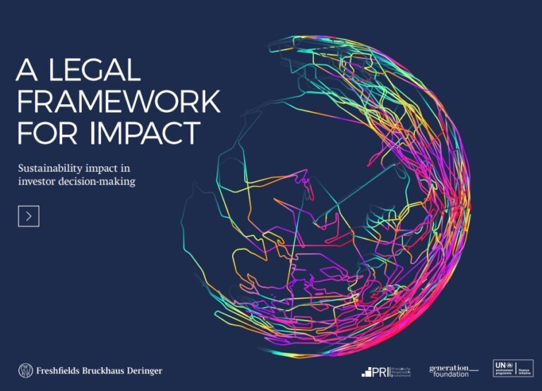 A Legal Framework for Impact: Sustainability impact in investor decision making