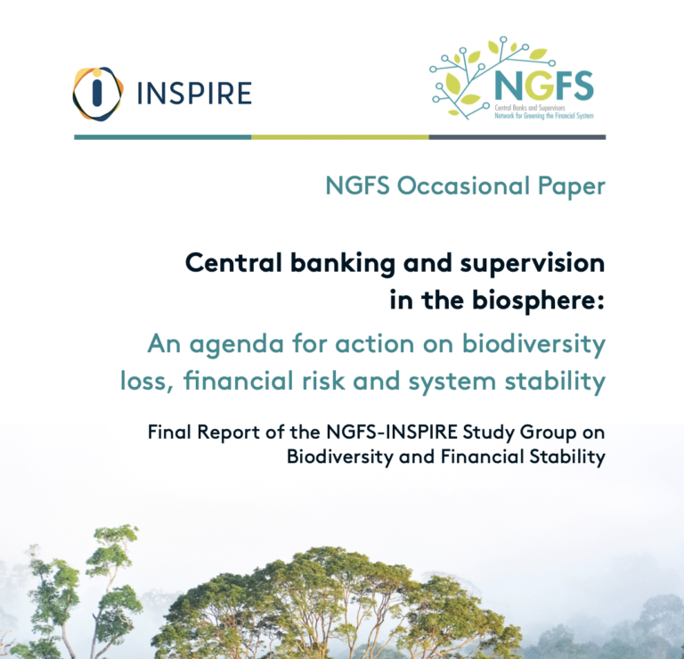 Central Banking and Supervision in the Biosphere