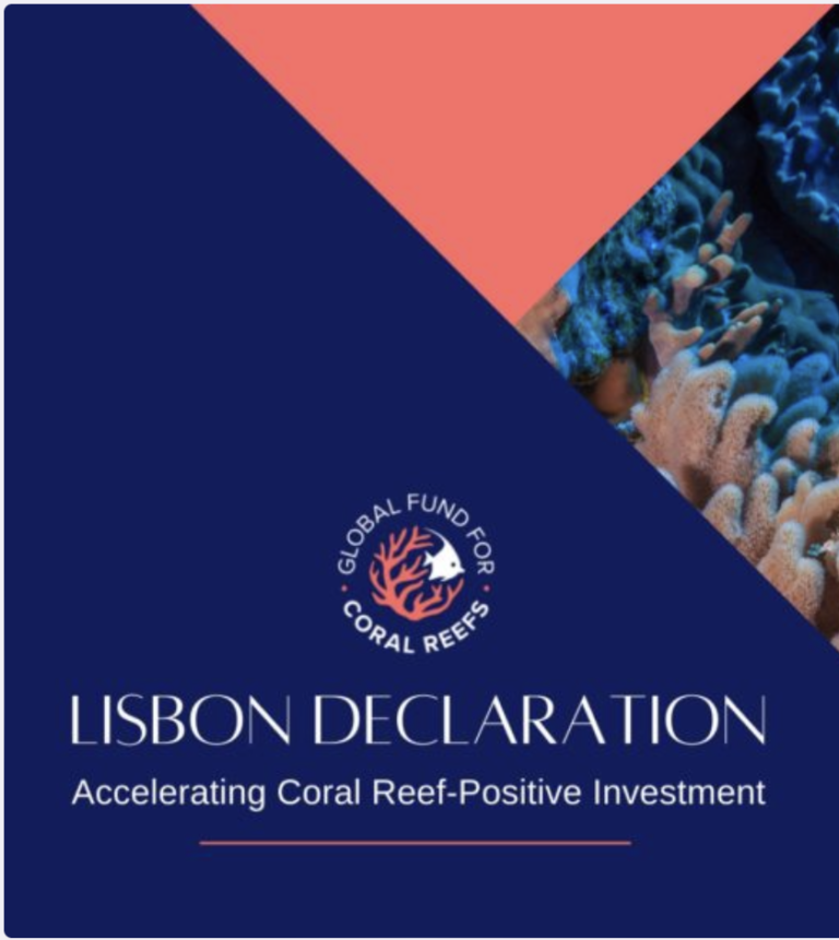 Lisbon Declaration: Accelerating Coral Reef-Positive Investment