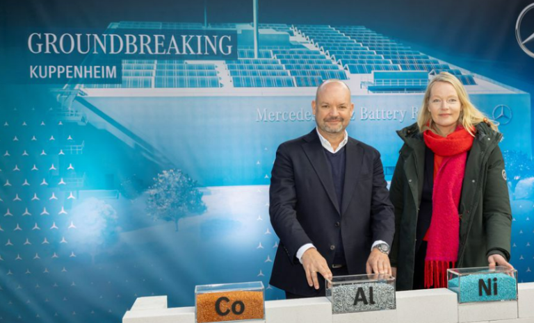 Mercedes-Benz begins building battery recycling factory in southern Germany