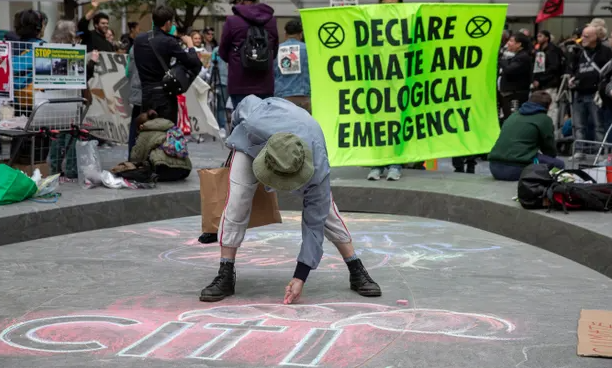 Climate protesters call out US banks for funding fossil fuel projects