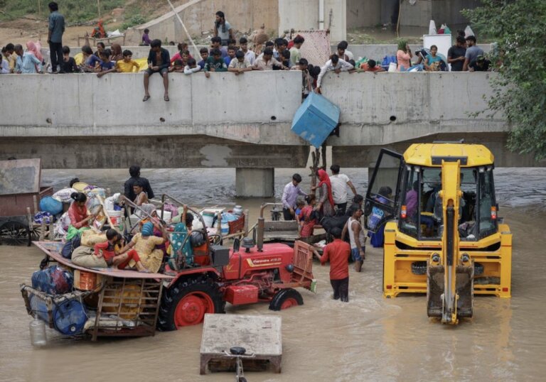 New Delhi evacuates hundreds over risk of flooding after record rainfall