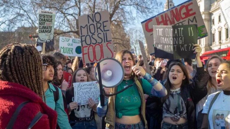 Young activists have been a driving force in the debate on how to tackle climate change (file image)