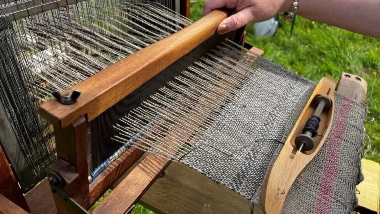 Linen can be painstakingly hand-weaved to create coarse cloth