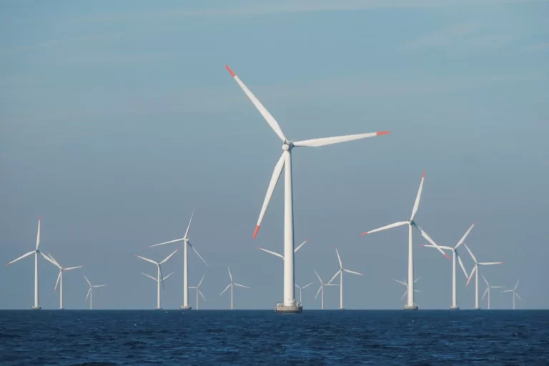 Turbines at Orsted’s offshore wind farm near Nysted, Denmark.Credit...Tom Little/Reuters