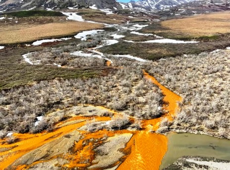 Alaskan rivers turning orange due to climate change, study finds