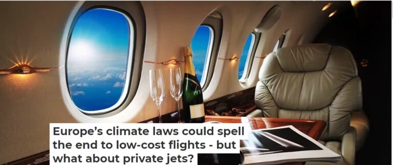 Europe’s climate laws could spell the end to low-cost flights – but what about private jets?