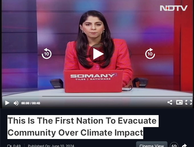 This Is The First Nation To Evacuate Community Over Climate Impact
