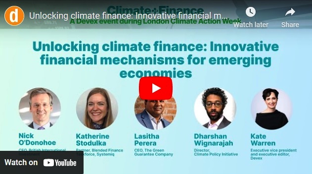 How financial guarantees can encourage investment for climate action