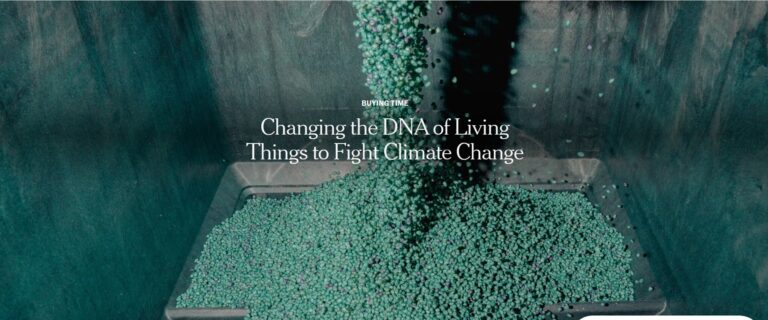 Changing the DNA of Living Things to Fight Climate Change