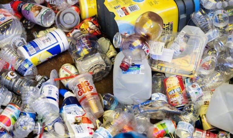 Just 9.5% of plastic made in 2022 used recycled material, study shows