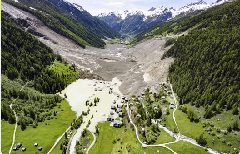 Switzerland’s glaciers face record melting amid climate change concerns