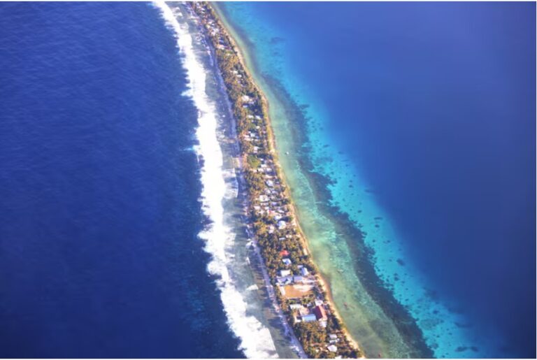 First climate migrants arrive in Australia from sinking Tuvalu in South Pacific