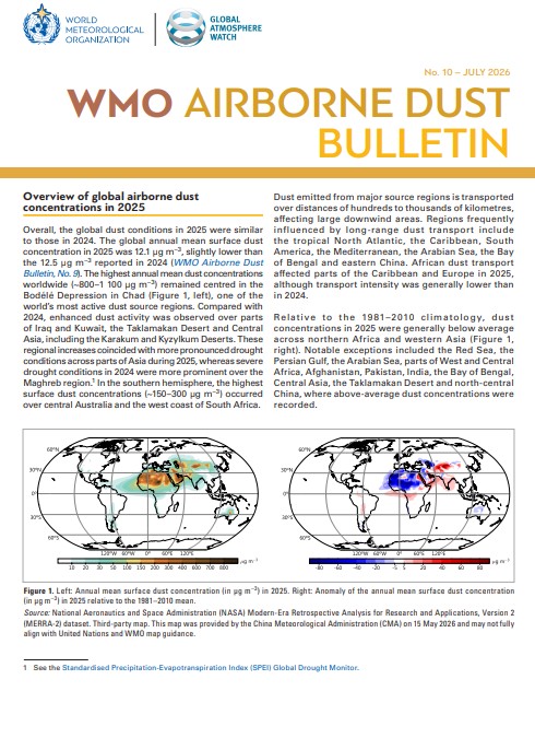 WMO Airborne Dust Bulletin No. 10 – July 2026